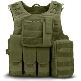 Military Tactical Plate Carrier Vest (Color: Army green)